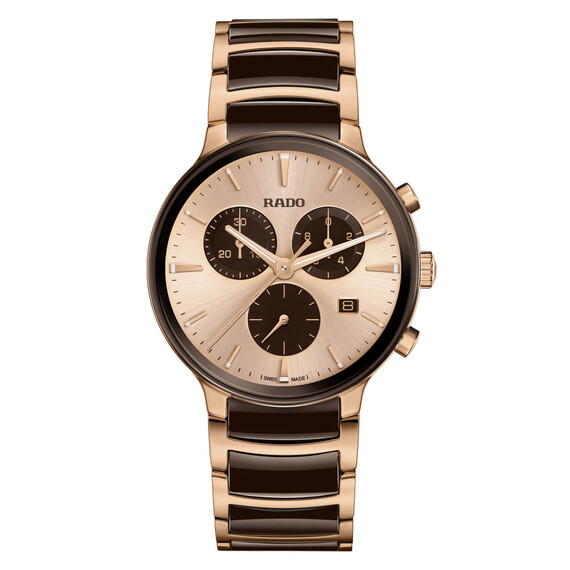 Pánské hodinky Rado Centrix Chronograph R30212402, Verze: béžová, krémová 