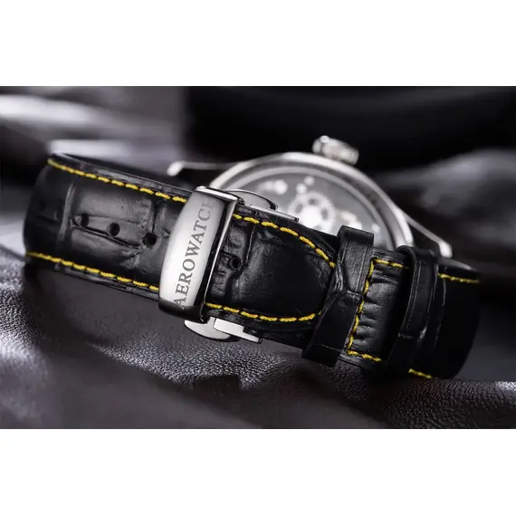 Pánské hodinky Aerowatch Renaissance Skeleton Spider A 50981 AA22, Verze: žlutá2 , 5 image