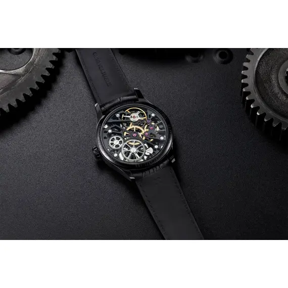 Pánské hodinky Aerowatch Renaissance Skeleton Wheel A 50981 NO25, Verze: černá , 4 image