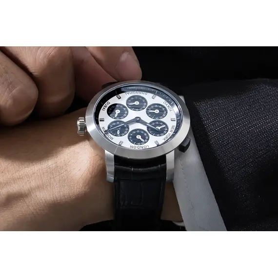 Pánské hodinky Aerowatch Renaissance 7 Time Zones A 51974 AA03, Verze: černá , 5 image