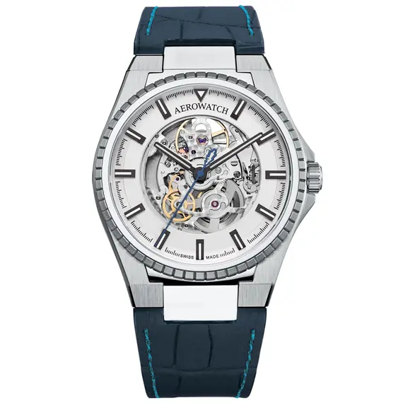 Pánské hodinky Aerowatch Milan Skeleton Automatic A 60998 AA07, Verze: stříbrná 