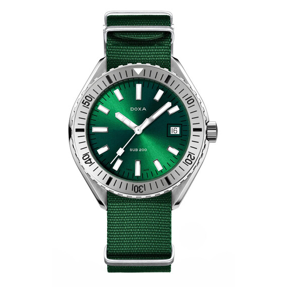 Pánské hodinky Doxa SUB 200 Sea Emerald 796.10.131.26-N, Verze: zelená 