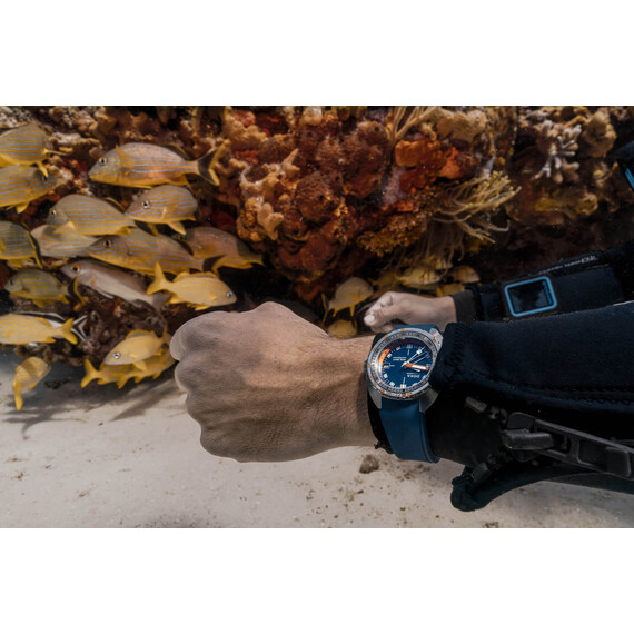 Pánské hodinky Doxa SUB 250T GMT Caribbean 855.10.201.32, Verze: modrá , 10 image