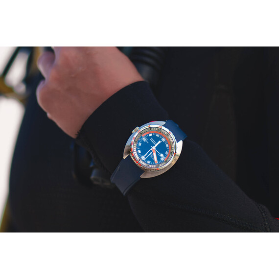 Pánské hodinky Doxa SUB 250T GMT Caribbean 855.10.201.32, Verze: modrá , 11 image