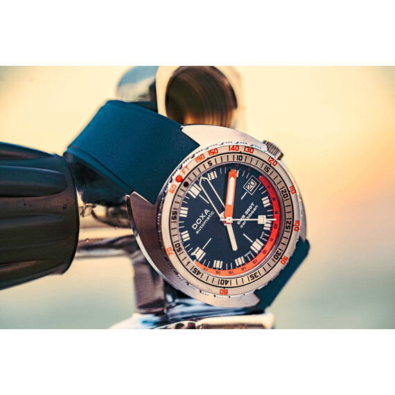 Pánské hodinky Doxa SUB 250T GMT Caribbean 855.10.201.32, Verze: modrá , 15 image