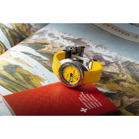 Pánské hodinky Doxa SUB 250T GMT Divingstar 855.10.361.31, Verze: žlutá , 6 image