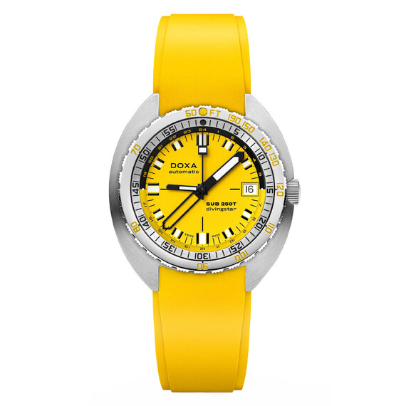 Pánské hodinky Doxa SUB 250T GMT Divingstar 855.10.361.31, Verze: žlutá 