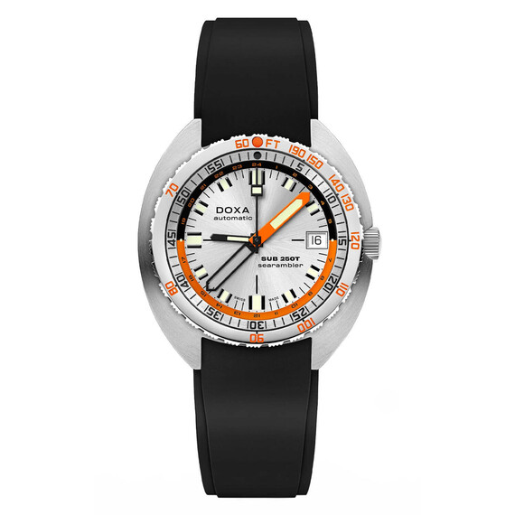 Pánské hodinky Doxa SUB 250T GMT Searambler 855.10.021.20, Verze: stříbrná 