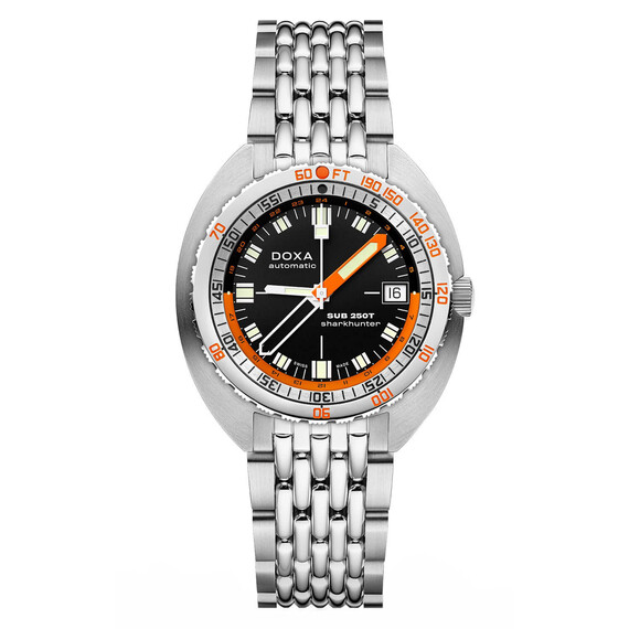 Pánské hodinky Doxa SUB 250T GMT Sharkhunter 855.10.101.10, Verze: černá 