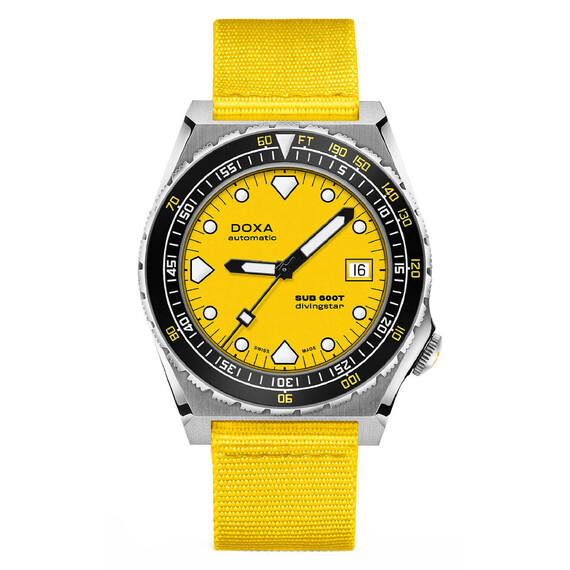 Pánské hodinky Doxa SUB 600T Divingstar 861.10.361.31-N, Verze: žlutá 