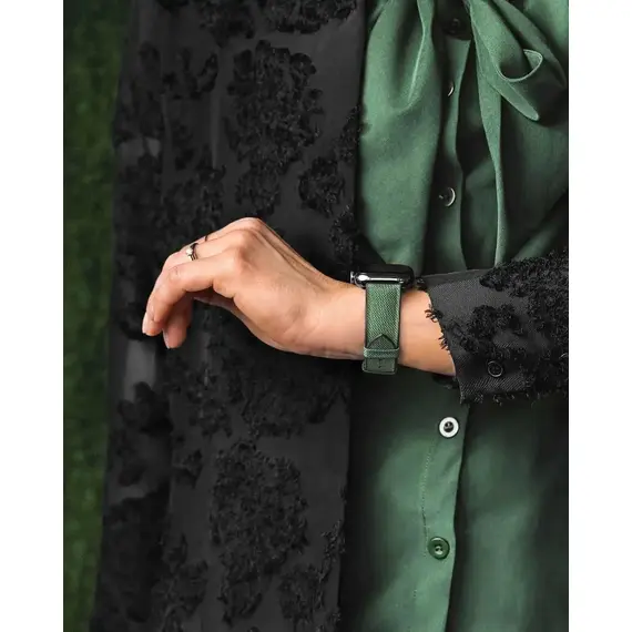 Řemínek Hirsch Arne Limited Edition zelený 20 L - 120/80, Verze: zelená2, Šířka řemínku: 20, Šířka u spony: 18, Délka řemínku: L - 120/80 , 4 image