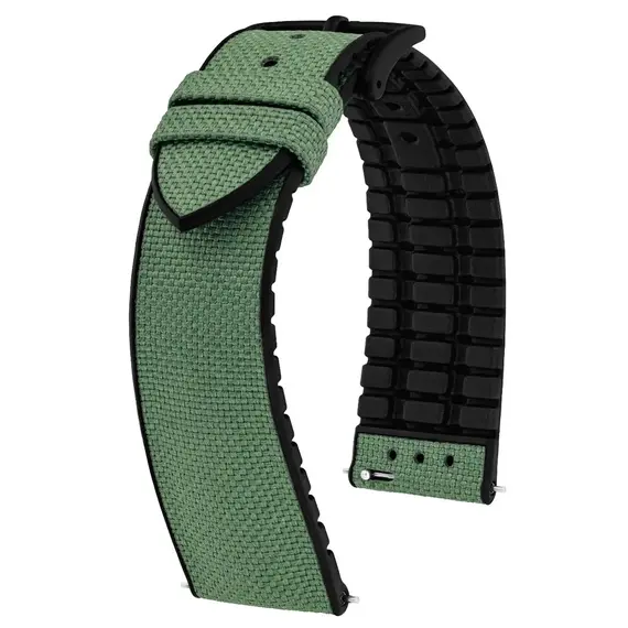 Řemínek Hirsch Arne Limited Edition zelený 20 M - 110/70, Verze: zelená2, Šířka řemínku: 20, Šířka u spony: 18, Délka řemínku: M - 110/70 