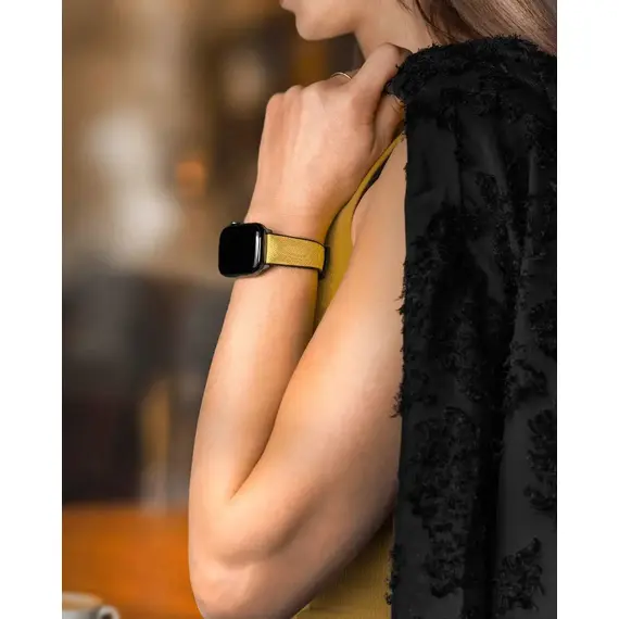 Řemínek Hirsch Arne Limited Edition žlutý 20 L - 120/80, Verze: žlutá, Šířka řemínku: 20, Šířka u spony: 18, Délka řemínku: L - 120/80 , 5 image