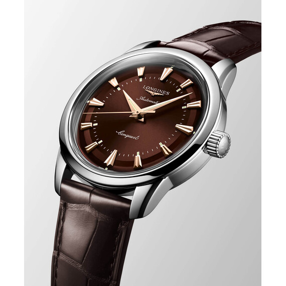 Hodinky Longines Conquest Heritage L1.649.4.62.2, Verze: hnědá , 6 image
