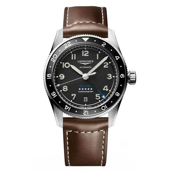 Hodinky Longines Spirit Zulu Time L3.802.4.53.2, Verze: hnědá 