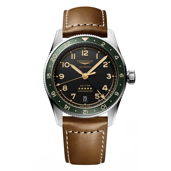 Hodinky Longines Spirit Zulu Time L3.802.4.63.2, Verze: hnědá2 