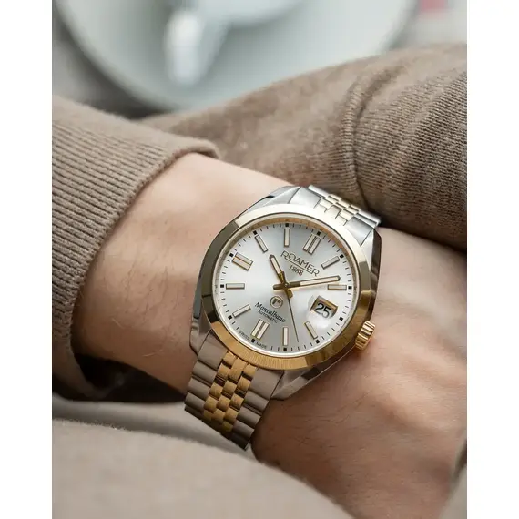 Pánské hodinky Roamer Montalbano Gents 996983 47 15 20, Verze: žluté zlato2 , 5 image