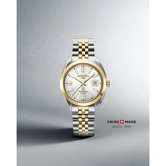 Pánské hodinky Roamer Montalbano Gents 996983 47 15 20, Verze: žluté zlato2 , 4 image