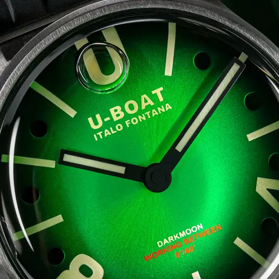 Pánské hodinky U-BOAT Darkmoon 40 mm Green SS Soleil 9502, Verze: zelená , 4 image