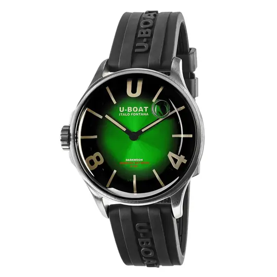 Pánské hodinky U-BOAT Darkmoon 40 mm Green SS Soleil 9502, Verze: zelená 