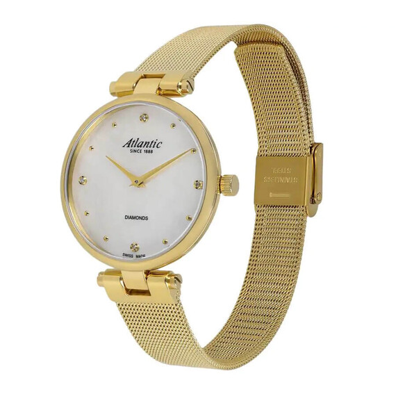 Dámské hodinky Atlantic Elegance Royal Diamonds 29044.45.07GMB, Verze: žluté zlato , 3 image