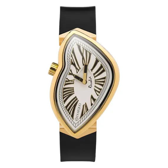 Pánské hodinky Exaequo Revolve Melting Watch IP White EX0032.0002, Verze: žluté zlato2 