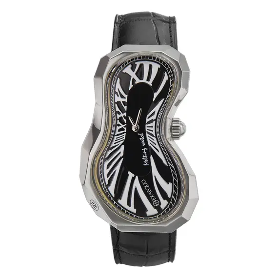 Pánské hodinky Exaequo Polyhedron 925 Melting Watch Black EX0101.0001, Verze: černá 
