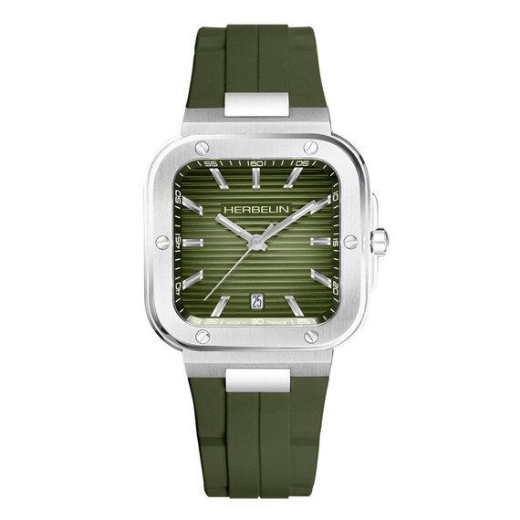 Pánské hodinky Herbelin Cap Camarat Square 12246A116CK, Verze: zelená2 