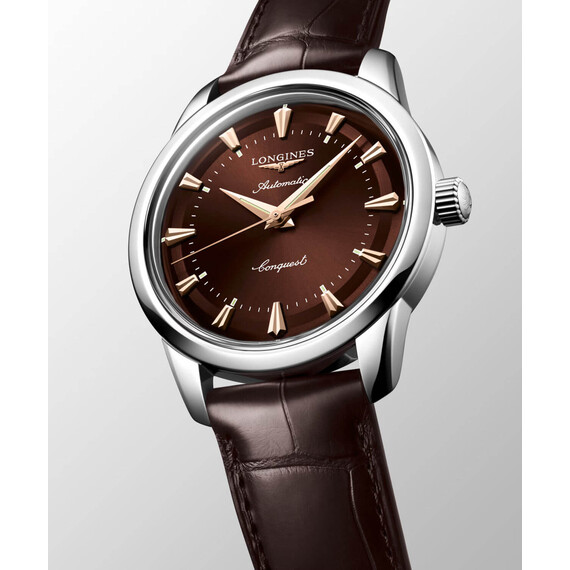 Pánské hodinky Longines Conquest Heritage L1.650.4.62.2, Verze: hnědá , 4 image