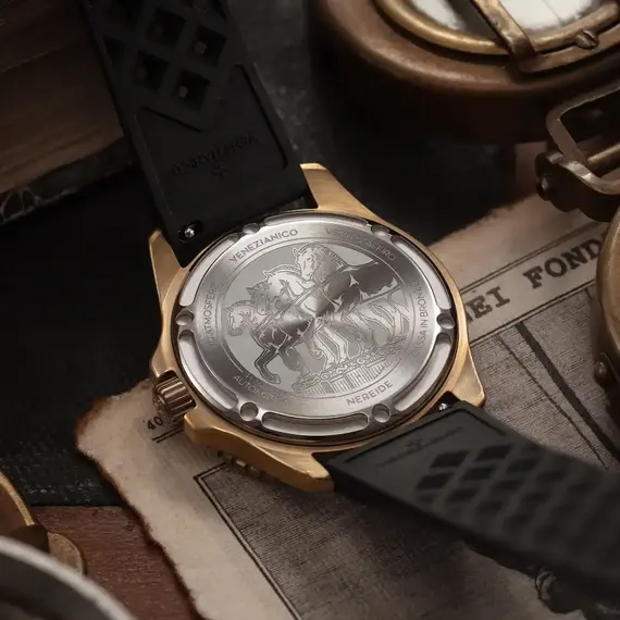 Hodinky Venezianico Nereide Bronzo 39 Nero 3121555, Verze: černá , 5 image