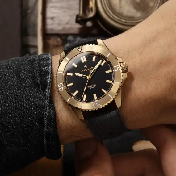 Hodinky Venezianico Nereide Bronzo 39 Nero 3121555, Verze: černá , 6 image