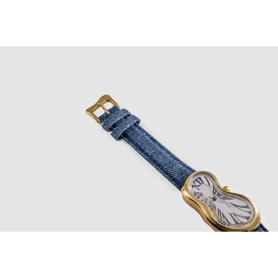 Pánské hodinky Exaequo Melting Watch PVD Rose Gold Aging Denim Jeans EX0002.0012, Verze: modrá , 5 image