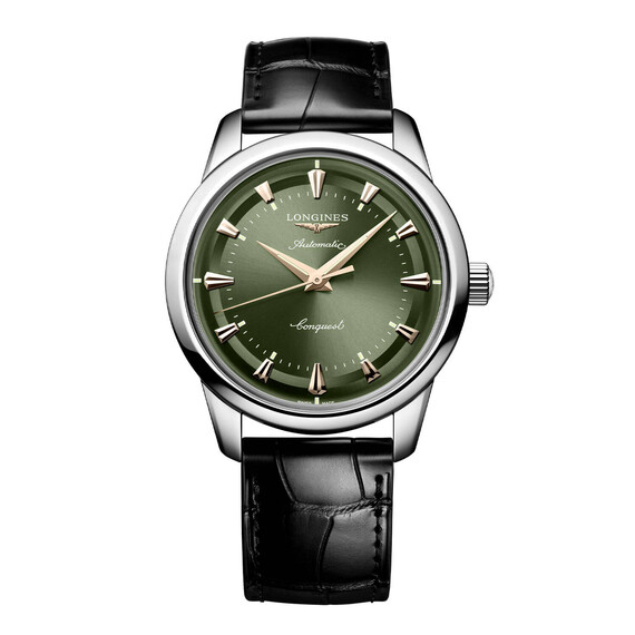 Pánské hodinky Longines Conquest Heritage L1.650.4.02.2, Verze: zelená2 