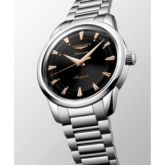 Pánské hodinky Longines Conquest Heritage L1.650.4.52.6, Verze: černá2 , 5 image