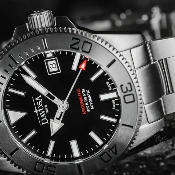 Pánské hodinky Davosa Argonautic 39 BS 161.532.20, Verze: černá2 , 5 image