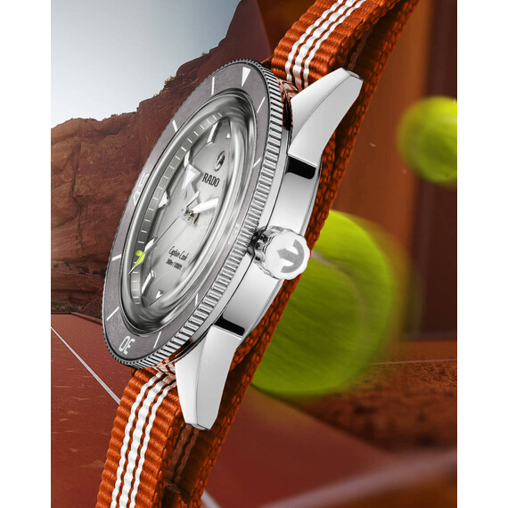 Dámské,Pánské hodinky Rado Captain Cook x Tennis Limited Edition R32222108, Verze: šedá , 14 image