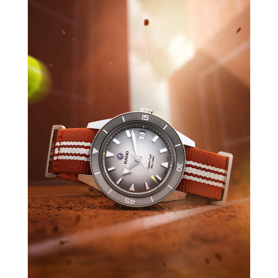 Dámské,Pánské hodinky Rado Captain Cook x Tennis Limited Edition R32222108, Verze: šedá , 15 image