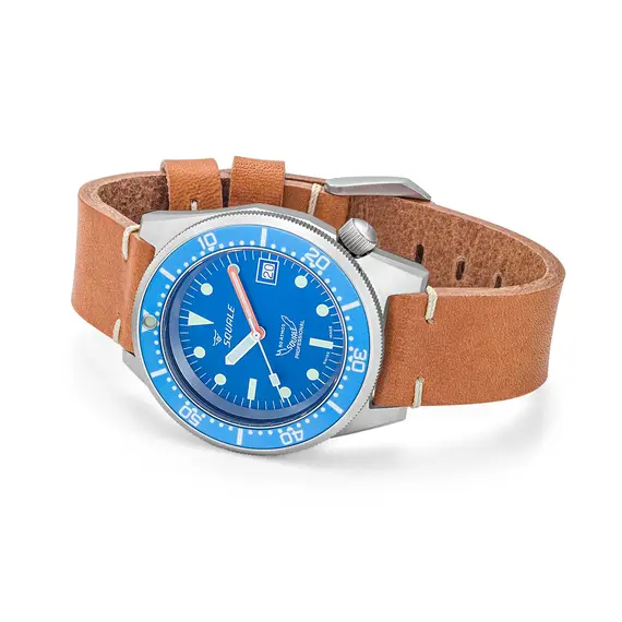 Pánské hodinky Squale 1521 Blue Blasted 1521BLUEBL.PC, Verze: hnědá , 4 image