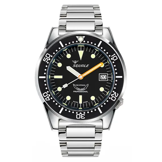 Pánské hodinky Squale 1521 Classic 1521CL.SQ20L, Verze: černá 