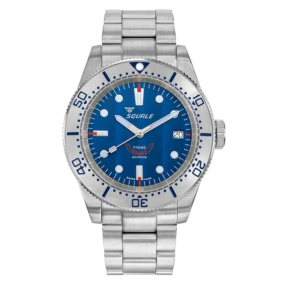 Pánské hodinky Squale 1545 1545SSBLC.AC, Verze: modrá 