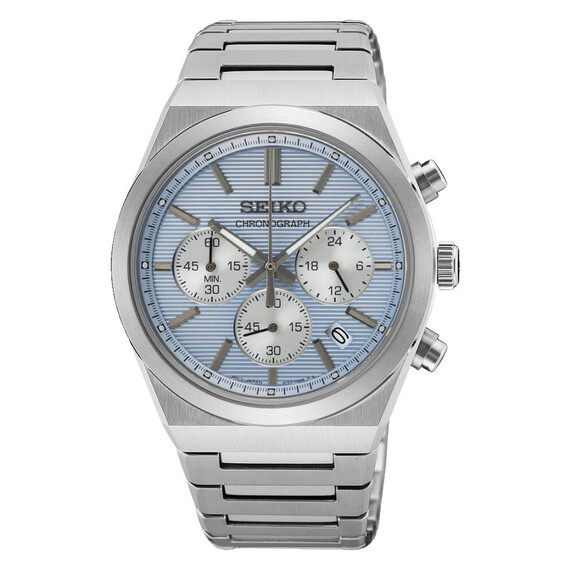 Pánské hodinky Seiko Sport Chronograph SSB459P1, Verze: modrá2 