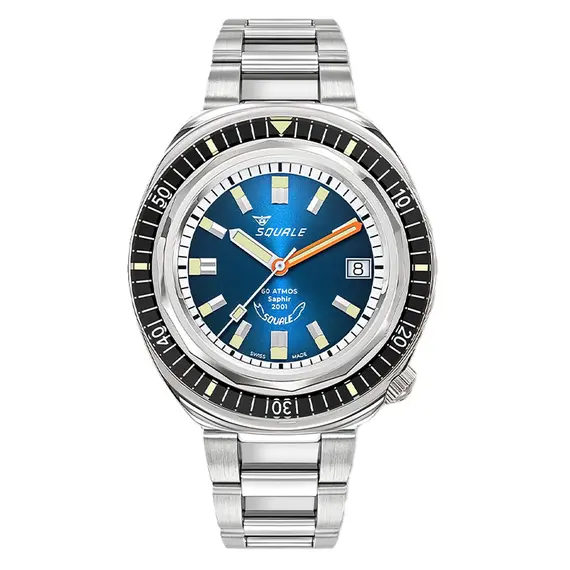 Pánské hodinky Squale 2001 Sunray Blue 2001BKBL.AC, Verze: modrá 