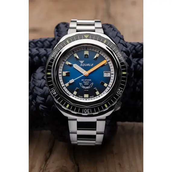 Pánské hodinky Squale 2001 Sunray Blue 2001BKBL.AC, Verze: modrá , 5 image