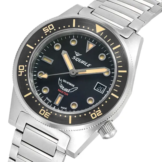 Pánské hodinky Squale Master Titanium 120 ATM MASTIBKBK.TI20, Verze: černá , 3 image