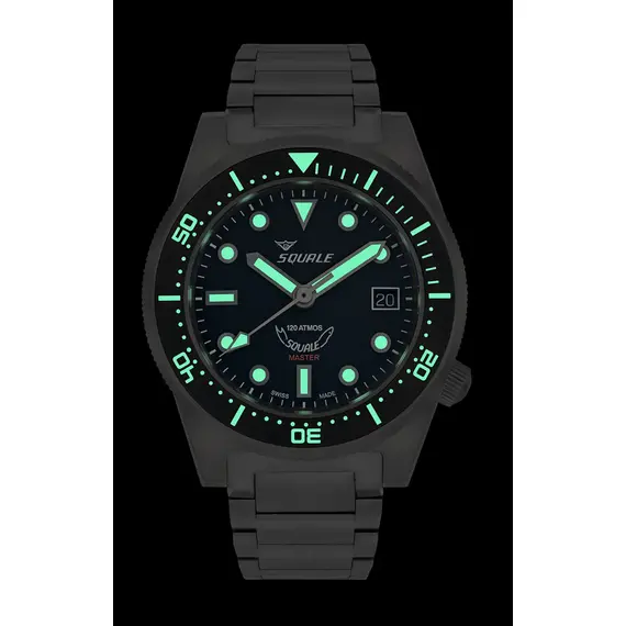 Pánské hodinky Squale Master Titanium 120 ATM MASTIBKBK.TI20, Verze: černá , 6 image