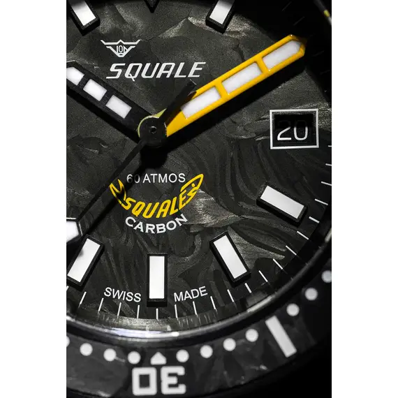 Pánské hodinky Squale T-183 Forged Carbon Yellow T183AFCY.RLY, Verze: žlutá , 6 image