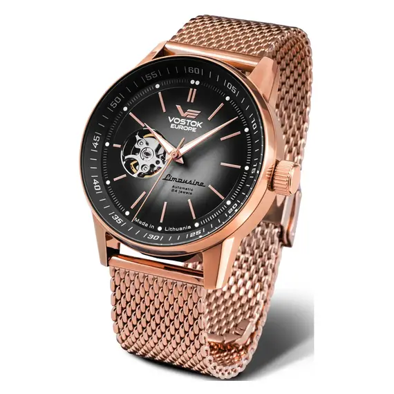 Pánské hodinky Vostok Europe Gaz-14 Limousine NH38A-560B682B, Verze: růžové zlato 