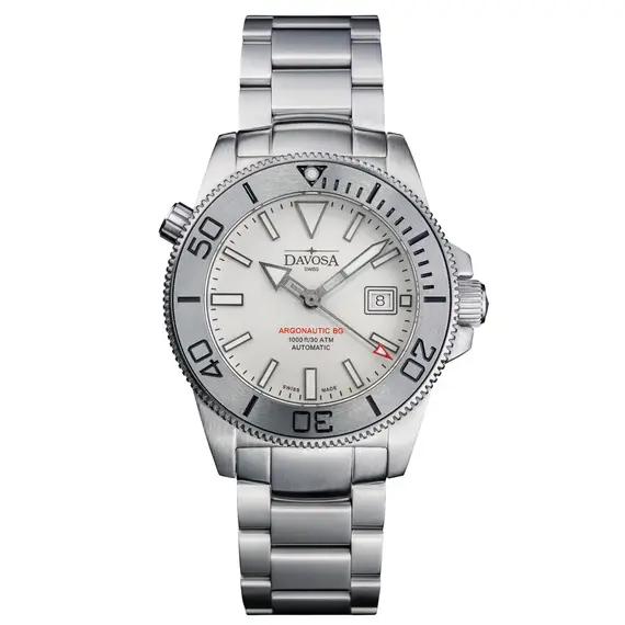 Pánské hodinky Davosa Argonautic 43 BS 161.528.10W, Verze: bílá 