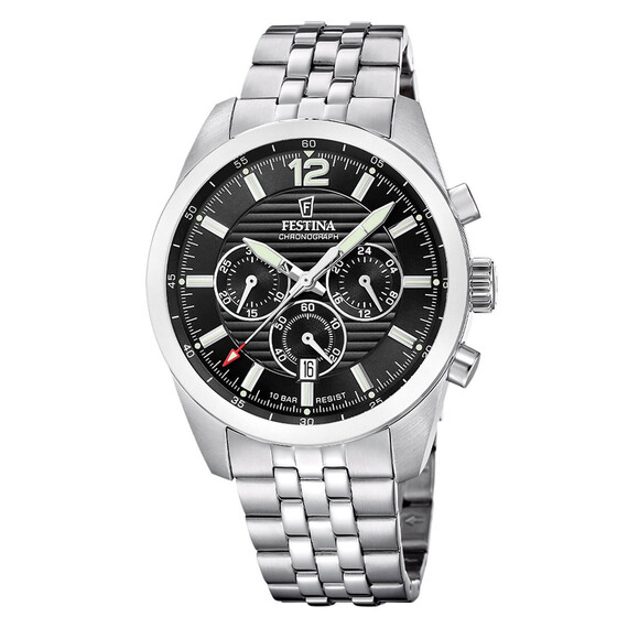 Pánské hodinky Festina Timeless Chronograph F20742/3, Verze: černá 