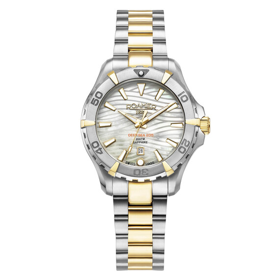 Dámské hodinky Roamer Deep Sea 200 Lady 860844 47 20 20, Verze: žluté zlato 